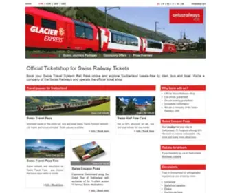 Swissrailways.com(Official Ticketshop for Swiss Railway Tickets) Screenshot