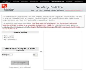 Swisstargetprediction.ch(Swisstargetprediction) Screenshot