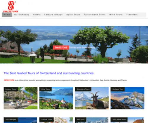 Swisstors.com(The Leading incoming Tour Operator of Switzerland) Screenshot