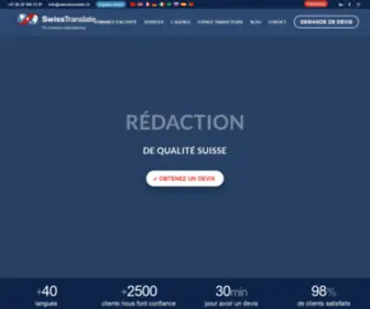 Swisstranslate.ch(Agence de traduction Genève) Screenshot