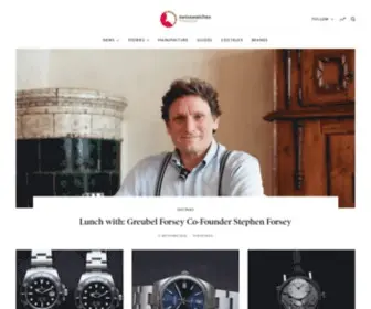 Swisswatches-Magazine.com(The magazine for Swiss mechanical watches) Screenshot