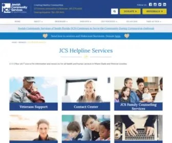 Switchboardmiami.org(JCS Helpline Services) Screenshot