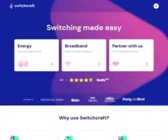 Switchcraft.co.uk(Switchcraft automatically switches your gas and electricity supplier and) Screenshot