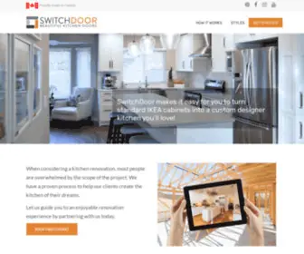 Switchdoor.com(Custom Made Doors & Fittings for IKEA Cabinets) Screenshot