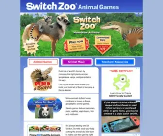 Switcheroozoo.com(Animal Geography Games) Screenshot