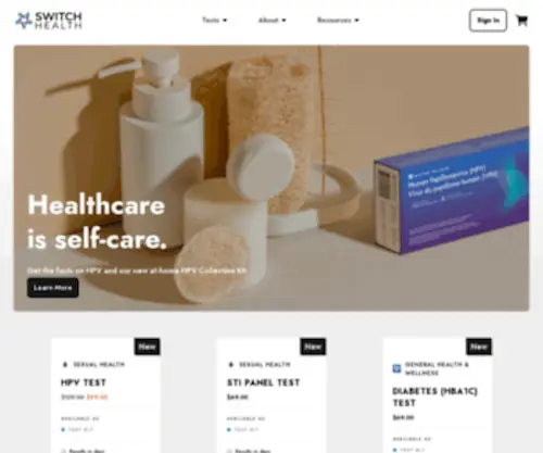 Switchhealth.ca(Healthcare, delivered) Screenshot