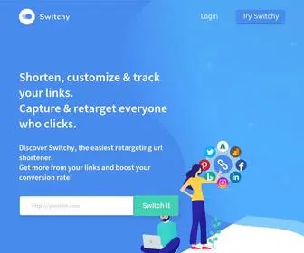 Switchy.io(Customize & track your social media links with Switchy) Screenshot