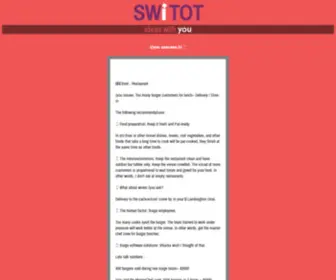 Switot.com(This blog) Screenshot