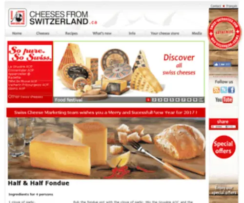 Switzerlandcheese.ca(Le Gruyère AOC) Screenshot