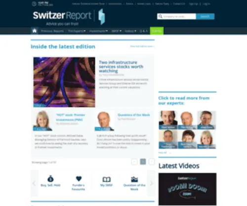 Switzersuperreport.com.au(The Switzer Super Report) Screenshot