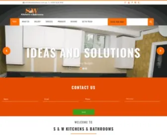 Swkitchens.com.au(Cost of Small and Quality Kitchen Renovations) Screenshot