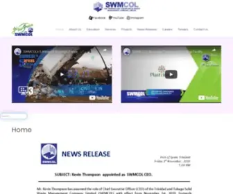 SWmcol.co.tt(Trinidad and Tobago Solid Waste Management Company (SWMCOL)) Screenshot