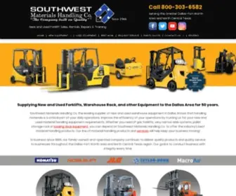 SWMHC.com(Southwest Materials Handling) Screenshot