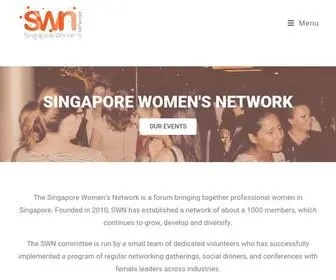 SWN-ORG.com(Singapore Women's Network) Screenshot