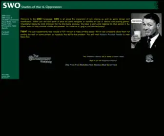 Swo.com(Studies of War & Oppression) Screenshot