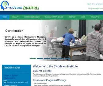 Swodeam.com(Swodeam Institute of Manipulative Physical Therapy) Screenshot