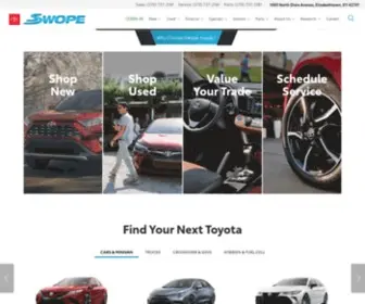 Swopetoyota.com(Swope Toyota) Screenshot