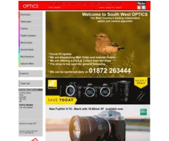 Swoptics.co.uk(South West Optics) Screenshot