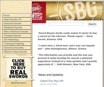 Sword-Buyers-Guide.com(Sword Buyers Guide Home) Screenshot