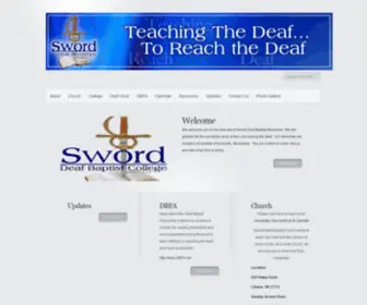 Sworddeafbc.org(Sword Deaf Baptist Ministries) Screenshot