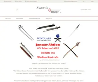 Swords-AND-More.com(Willkommen bei Swords and more) Screenshot