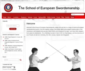 Swordschool.com(Home) Screenshot