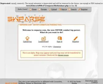 Swparse.com(swparse) Screenshot