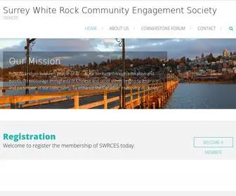 SWrces.ca(Surrey White Rock Community Engagement Society) Screenshot