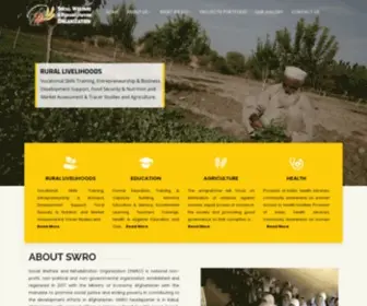 Swro.org.af(SOCIAL WELFARE AND REHABILITAION ORGANIZATION) Screenshot