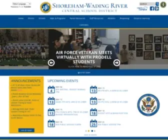 SWRSchools.org(Shoreham-Wading River Central School District) Screenshot