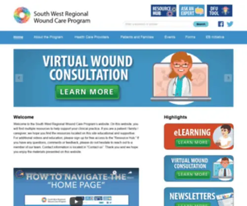 SWrwoundcareprogram.ca(South West Regional Wound Care Program) Screenshot