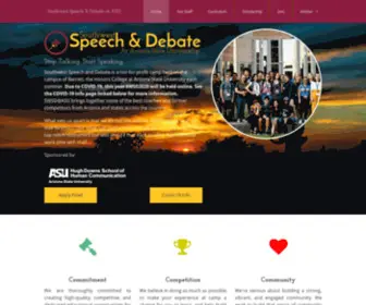 SWsdi.org(Southwest Speech & Debate at ASU) Screenshot