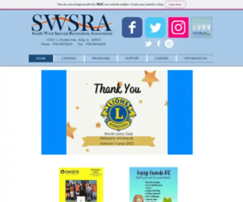 SWsra.com(South West Special Recreation Association (SWSRA)) Screenshot