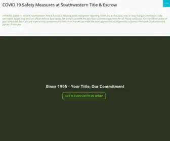 SWT-E.com(Southwestern Title & Escrow) Screenshot