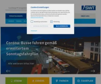SWT.de(SWT (Stadtwerke Trier)) Screenshot