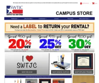 SWTJcbookstore.com(Southwest Texas Junior College) Screenshot