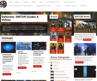 Swtorista.com(Fansite for Star Wars) Screenshot