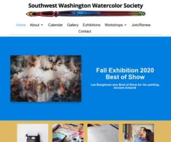 SWWswatercolor.org(Serving watercolor artists in Southwest Washington) Screenshot