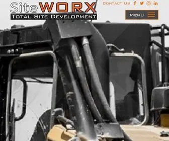 Swxohio.com(Cincinnati's Leading Total Site Development Contractor. SiteWORX knows the best business strategy) Screenshot