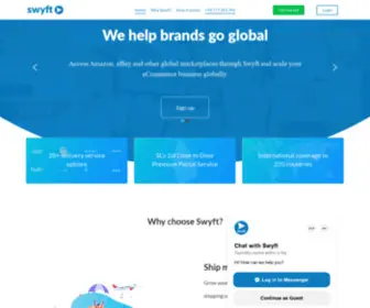 SWYFT.lk(Grow your eCommerce business globally with easy fulfillment) Screenshot