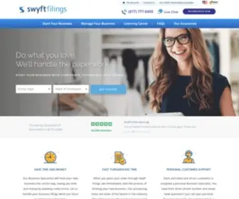 SWYFtfilings.com(Swyft Filings) Screenshot