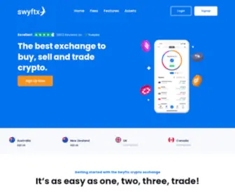 SWYFTX.io(Trusted Cryptocurrency Exchange) Screenshot