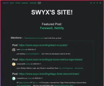 SWYX.io(Swyx's site) Screenshot