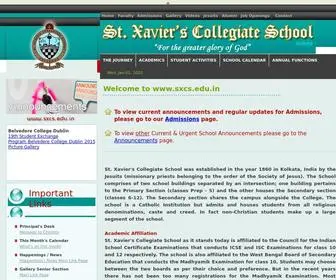 SXCS.edu.in(West bengal) Screenshot