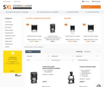 SXL.de(Stempelherstellung &amp; Laser) Screenshot
