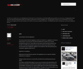 Sxoc.com(The Nissan 200sx Owners Club) Screenshot