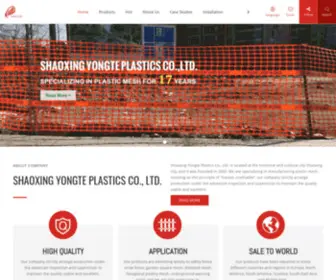 Sxyongte.com(Yongte Plastics) Screenshot