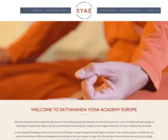 Syae.org(Satyananda Yoga Academy Europe) Screenshot