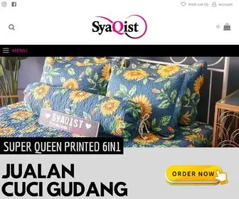 Syaqist.com(HOME BEDDING STORE MALAYSIA) Screenshot