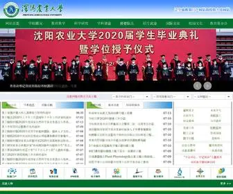 Syau.edu.cn(沈阳农业大学) Screenshot